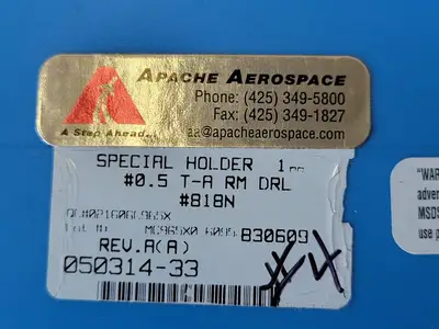 Special Holder 0.5 T-A RM DRL, 818N QC 0216060965X-04 MC965X0