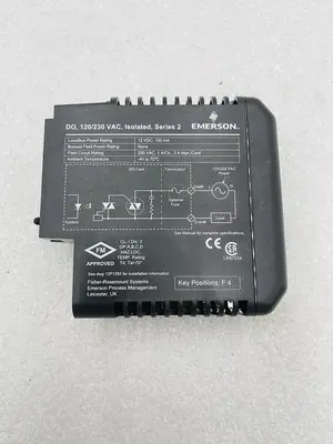 Emerson DeltaV KJ3209X1-BA1 Output Module DO VAC Isolated #K-2529