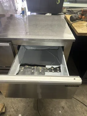 174-0228 Cooltech CUST-48LBD 48" Half Door 2 Drawer Self Contained Worktop Coole