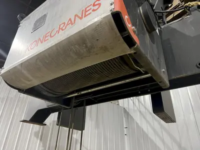 17.5 TON (2014) KONE-CRANES MODEL #CXT60410160P75GGN0S SINGLE GIRDER OVERHEAD CRANE HOIST & TROLLEY: STOCK #18634