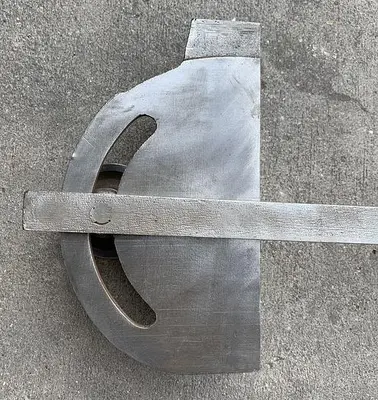 Unknown 7" Miter Gauge Head & 34" x 3/4" Bar   (101886)