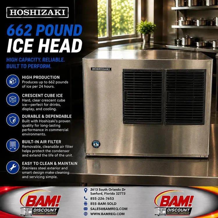 Used HOSHIZAKI KML-700MAJ Ice Machines Florida US | BAM Discount Restaurant Equipment #1415446