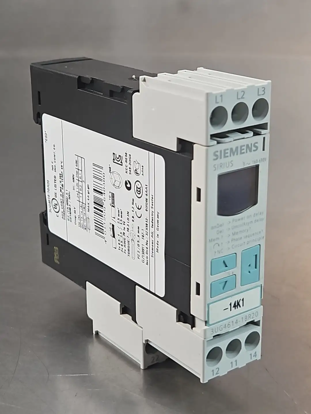 Siemens 3UG4614-1BR20 Digital Monitoring Relay Loc3B36