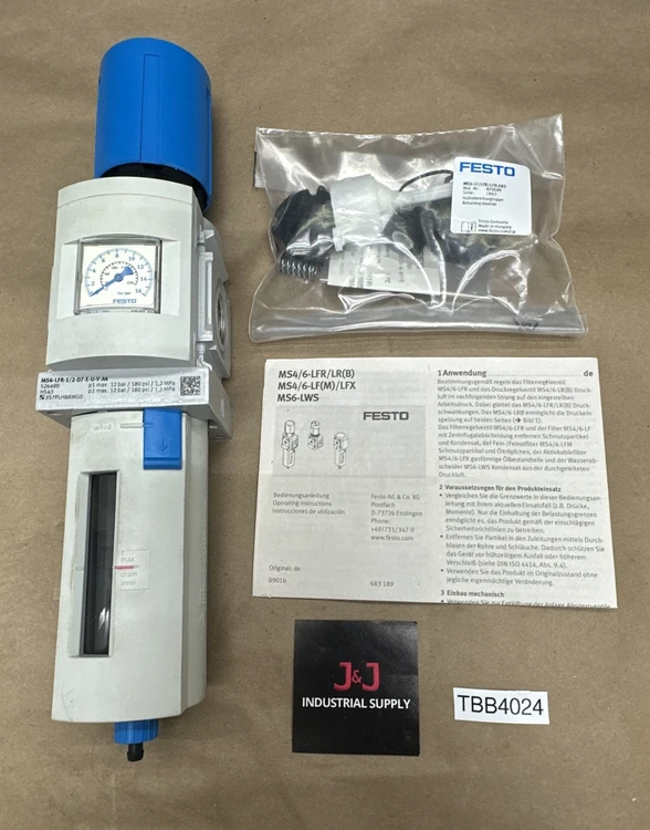 Used Festo MS6-LFR-1/2-D7-E-U-V-A4 Sewing Equipment | J&J Industrial Supply #544192