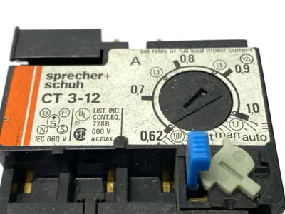 USED SPRECHER + SCHUH THERMAL OVERLOAD RELAY 0.62-1.0A