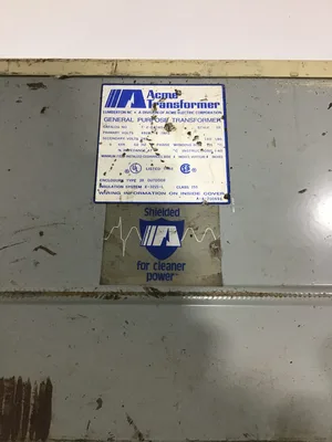 ACME T-2-53340-1 General Purpose Transformer 9kVA 3PH 480W