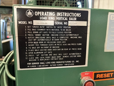Load King VB-6036-WL Baler