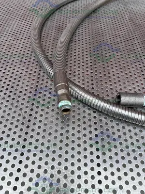 Unbranded 168" Stainless Steel Hose w/ Male to Female Threaded Fitting
