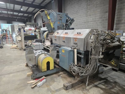 12" Single Screw Crown/CDL Dump Extruder, Model RPU2E400, 10:1 L/D Ratio