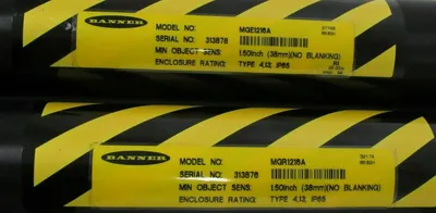 NEW BANNER MGE1216A MGR1216A EMITTER & RECEIVER LIGHT CURTAIN SET