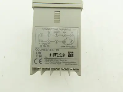 Keyence RC-19 Digital Preset Counter 4-Digit LED 12-24VDC