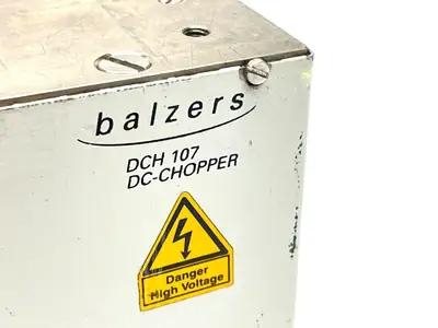 Used Balzers Balzers DCH 107 DC-Chopper Power Supply - High Voltage Michigan US | Maverick Industrial Sales #1401557