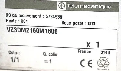 NEW TELEMECANIQUE VZ3-DM2160M1606 DIODE RECTIFIER VZ3DM2160M1606