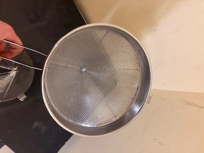 2 large commercial strainers