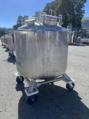Tank, 80 Gallon (300 Liters), 316L Stainless Steel, Jacketed, 45 PSI Internal #5991207