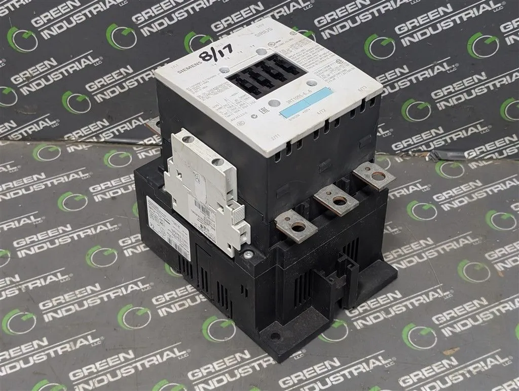 Siemens 3RT1055-6AF36 SIRUIS Motor Contactor 195A 1000V Used