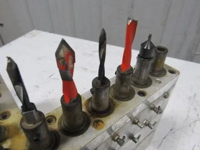 Weeke BP12 22 Position Main Drill Head Tool Holder Assembly From CNC Router