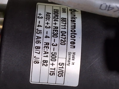 DEK DUNKERMOTOREN RISING TABLE MOTOR BG83S - 188988