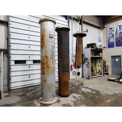 Used Ametek Whitlock 24" Dia X 10'-6" Chlorine / Helium Gas Vaporizer Exchanger