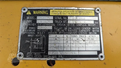 USED CATERPILLAR GPL40