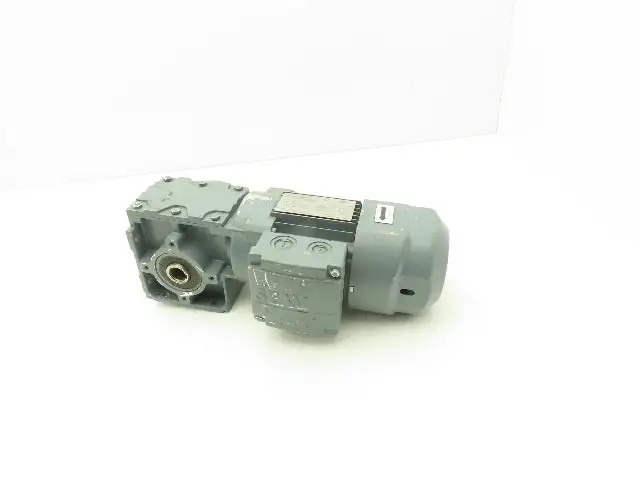 Sew Eurodrive WAF30 DR63L4/BR Brake Gearmotor 75:1 Ratio 21rpm .5Hp 230/460V