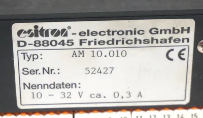 ESITRON AM 10.010 DISPLAY MODULE AM10010