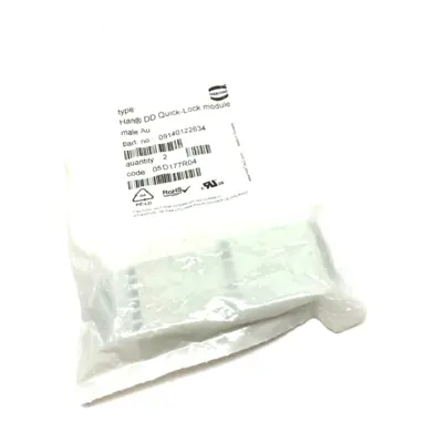 New | in-Stock HARTING HAN DD HEAVY DUTY QUICK-LOCK MODULE PLUG Connector Accessories Michigan US | Maverick Industrial Sales #1091007