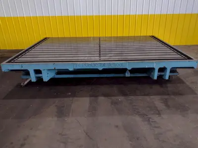 90'' X 130'' T SLOTTED LAYOUT TABLE / FLOOR PLATE: STOCK 17536