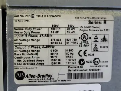 USED 2010 ALLEN-BRADLEY 20BE099A0ANNANC0