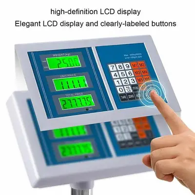 660lbs Weight Computing Digital Floor Platform Scale Postal Shipping Mailing
