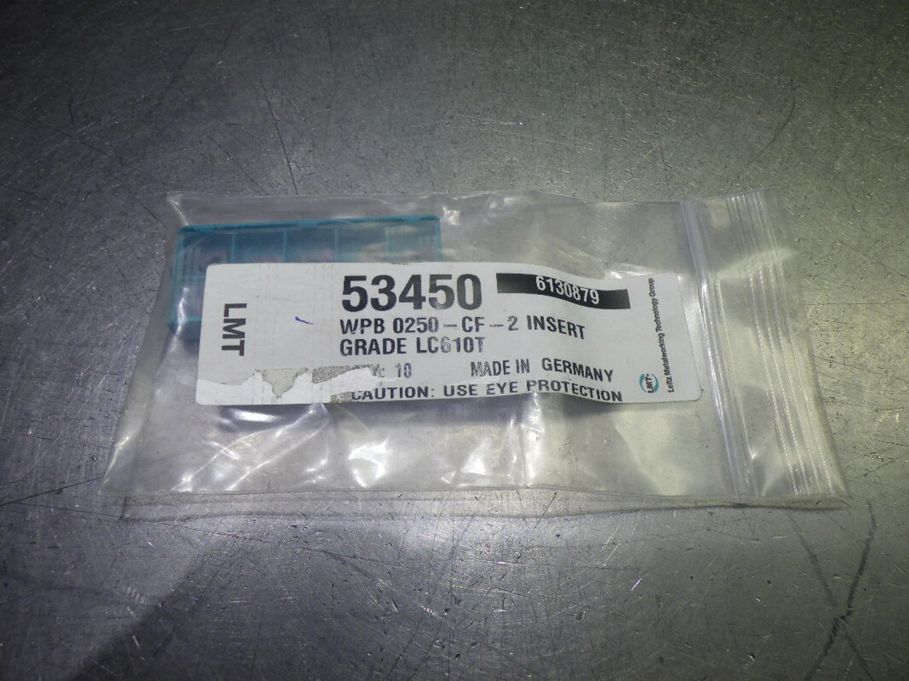 LMT Carbide Milling Inserts QTY10 WPB 0250 CF 2 LC610T (LOC1062B)