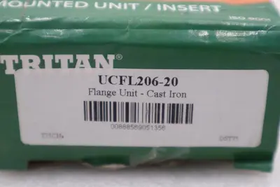NEW OPEN BOX TRITAN UCFL 206-20 2 BOLT HOUSING STOCK K-152-B