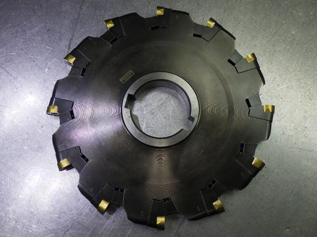 Sandvik 205.2mm (16mm) Adjustable Slot Mill 2" Arbor N331.32-205T51KMQ (LOC3027A)