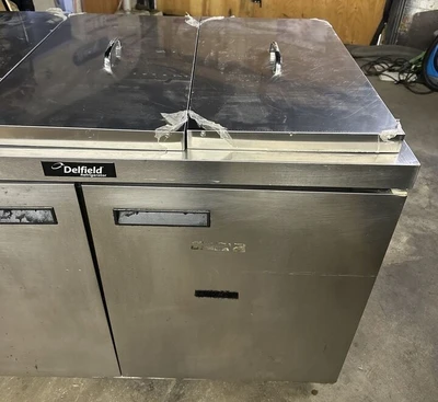 174-0201 Delfield 48" Self Contained Sandwich Prep Table Cooler