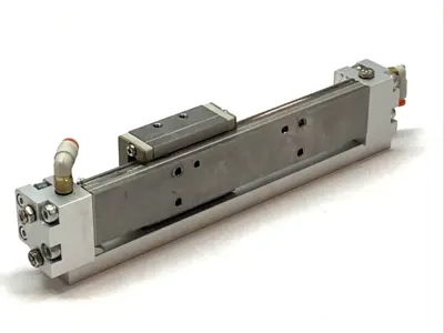 USED SMC AIR SLIDE TABLE 8MM BORE 100MM STROKE