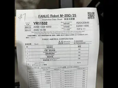Used 2021 FANUC M-20ID/25 Robots Michigan US | Aucto #1307392