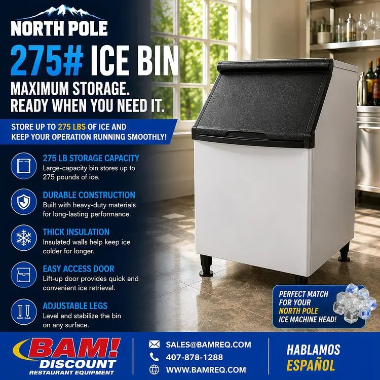 New | in-Stock NORTH POLE B275 Restaurant Storage Containers Florida US | BAM Discount Restaurant Equipment #1301609