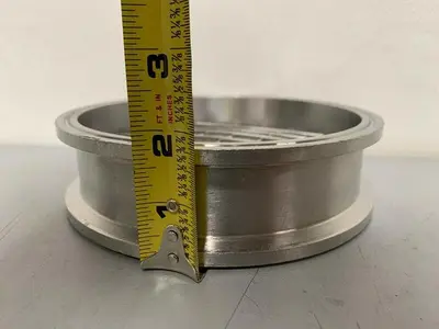 Stainless Steel 6.5" by 2" Sanitary Coupling w/ Mesh