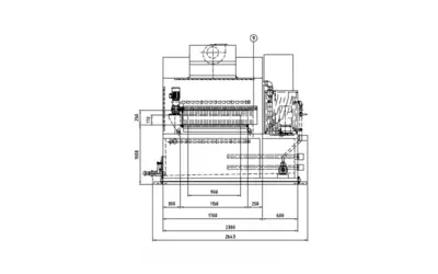 Industrial roller washing machine