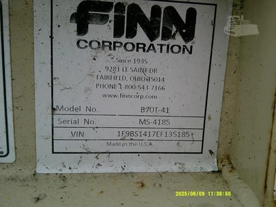 Used 2014 FINN B70T Landscaping Equipment (Miscellaneous) New York US | Beck Equipment #1509342
