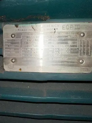 USED TOSHIBA INDUCTION MOTOR
