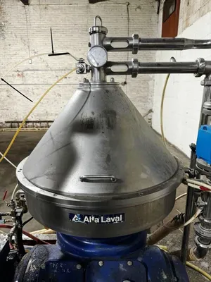 Alfa-Laval VNPX 510 SGD-34GS clarifier centrifuge skid, 316SS.