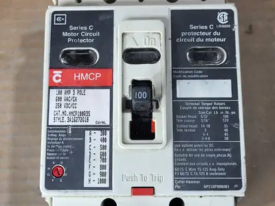 Used CUTLER-HAMMER HMCP100R3S Switchgears British Columbia CA | Lenmark #1435003