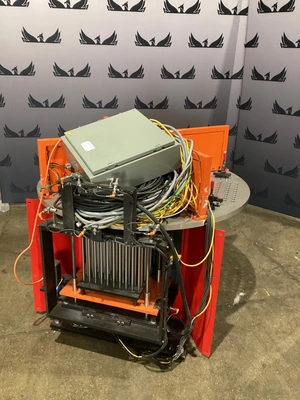 Rotary Indexing Table w/ Perforated Downdraft Surface for Welding/Assembly USED