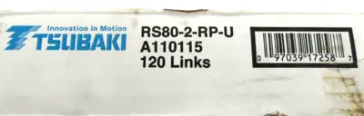 NEW TSUBAKI RS80-2-RP-U ROLLER CHAIN 10' RS802RPU