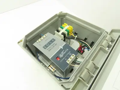 Hytrol 033.3016 Conveyor Electrical Enclosure Power Supply Unit 24VDC 5A 8x8x6"