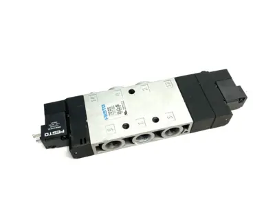 USED FESTO PISTON GATE SOLENOID VALVE, 5/3 EXHAUSTED, 170279