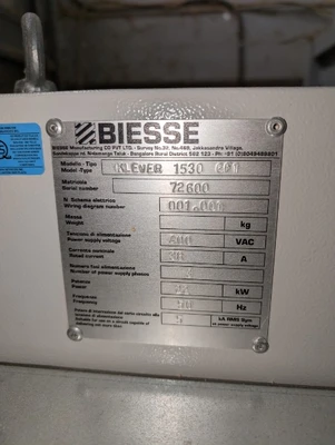 Biesse Klever 1530 GFT CNC Router