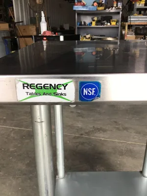 Regency 24″ Square Stainless Commercial Kitchen Table/Cart