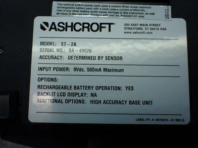 USED ASHCROFT ST2A